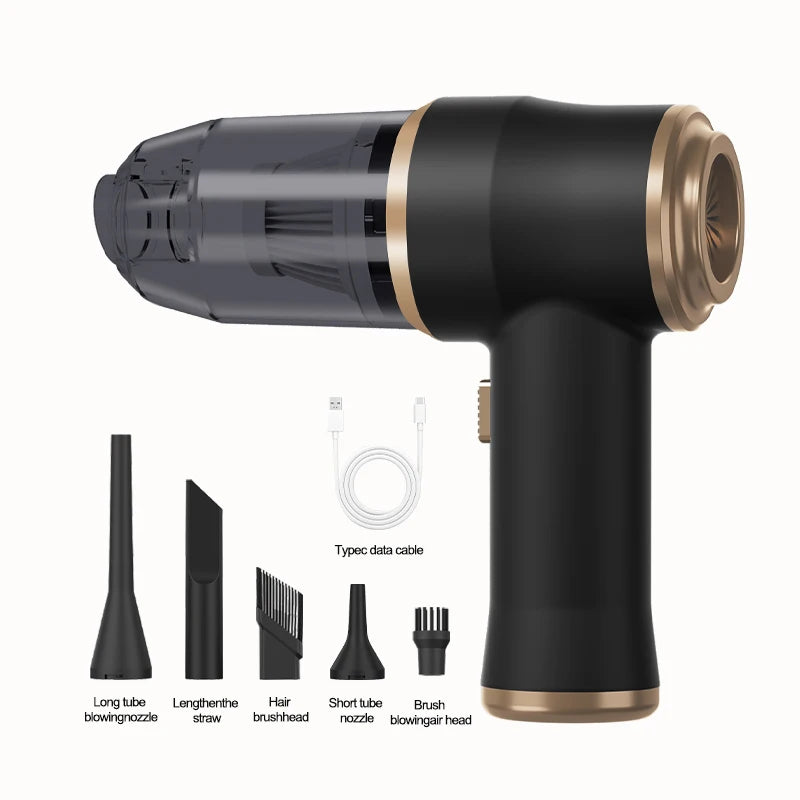 Aspirador de Mano Inalámbrico Pro: Limpieza Total para tu Coche y Hogar